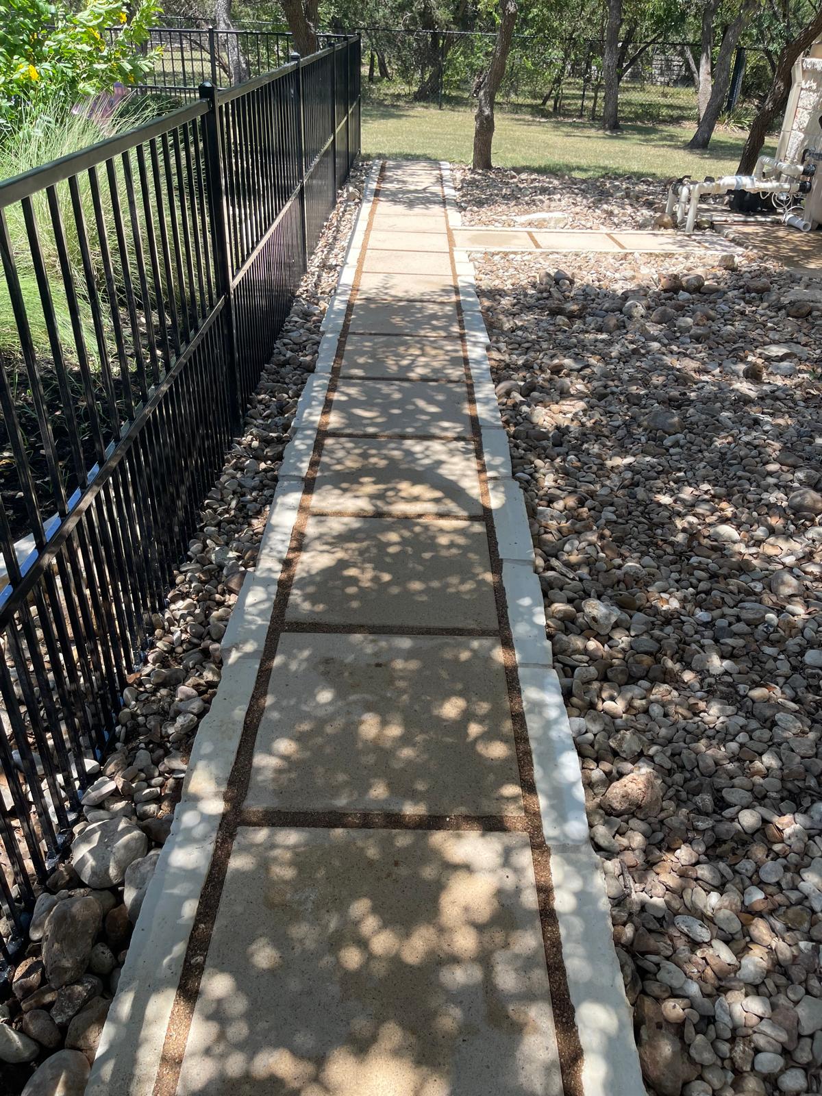 Side Yard Paver Path