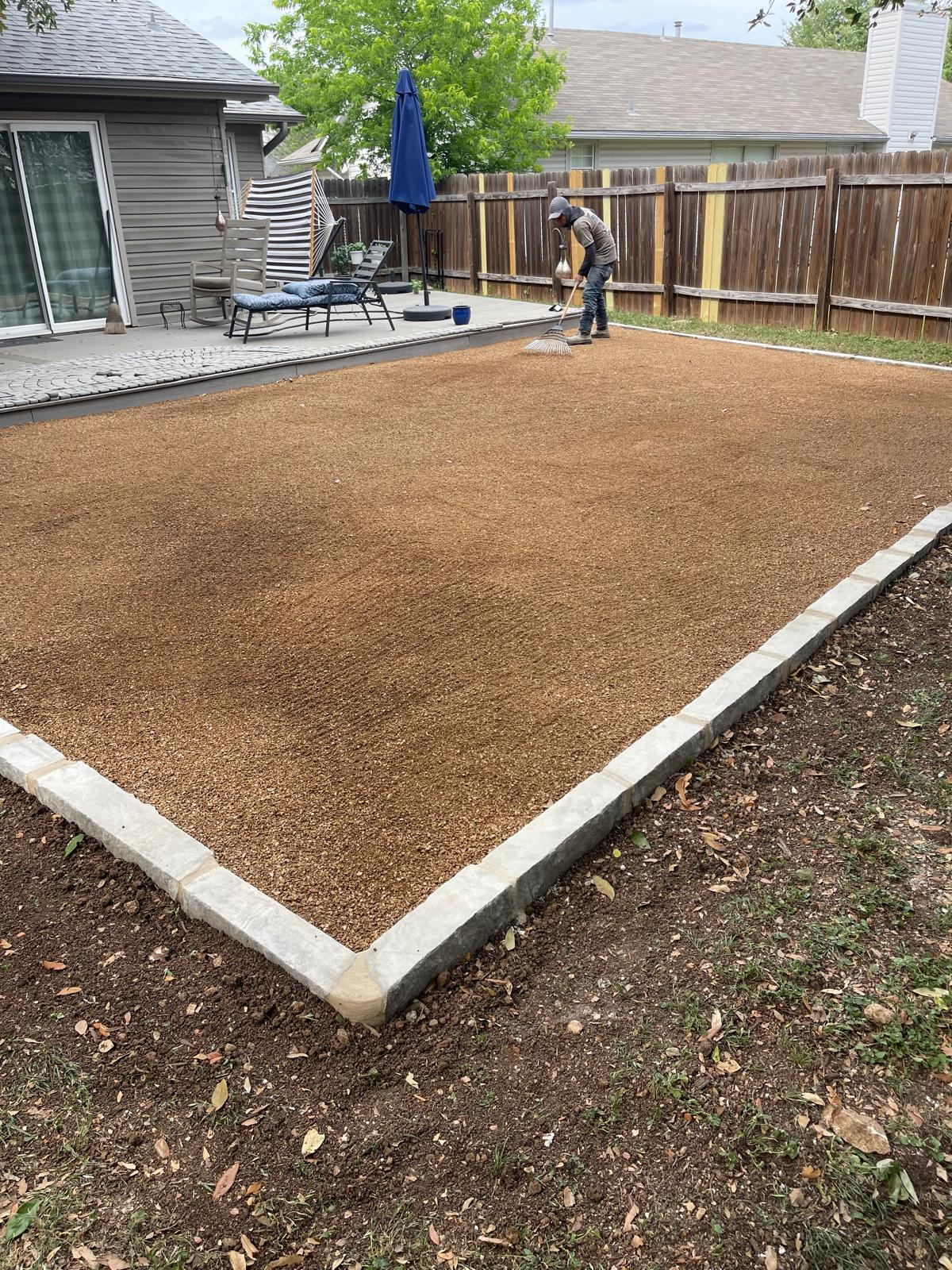 DG Patio — Finishing Touches