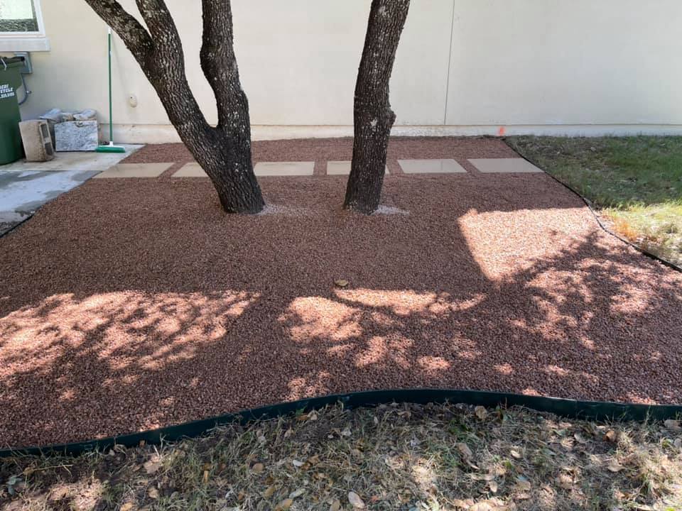 Mulch & Stepping Stones