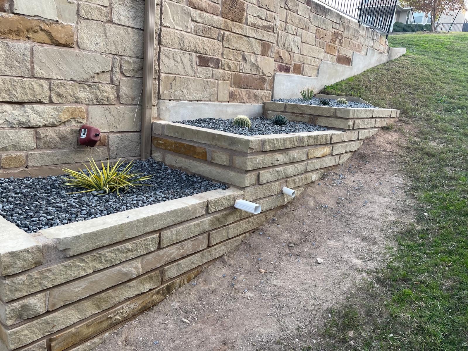 Multi-Level Stone Planter