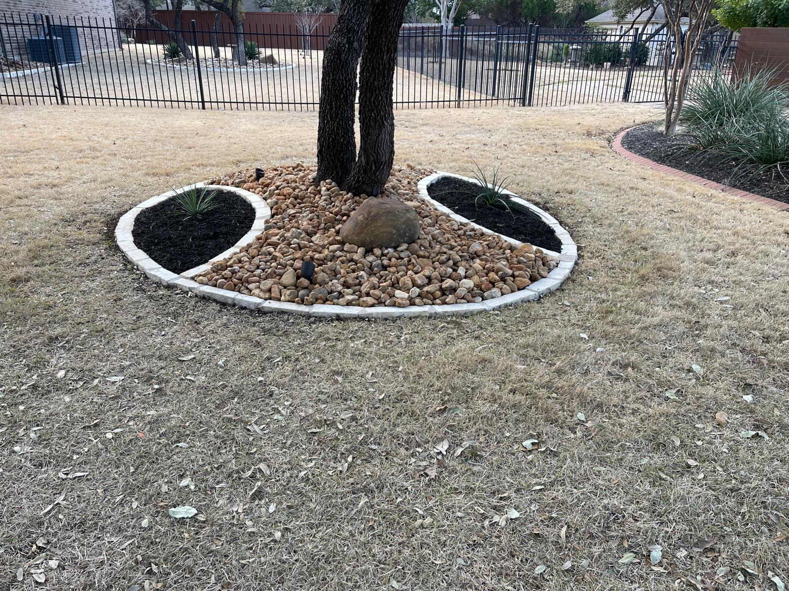 Tree Ring with Stone Border