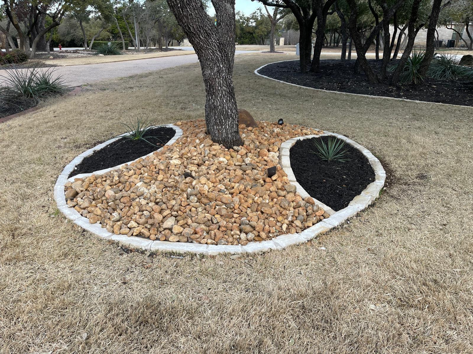 River Rock Tree Ring