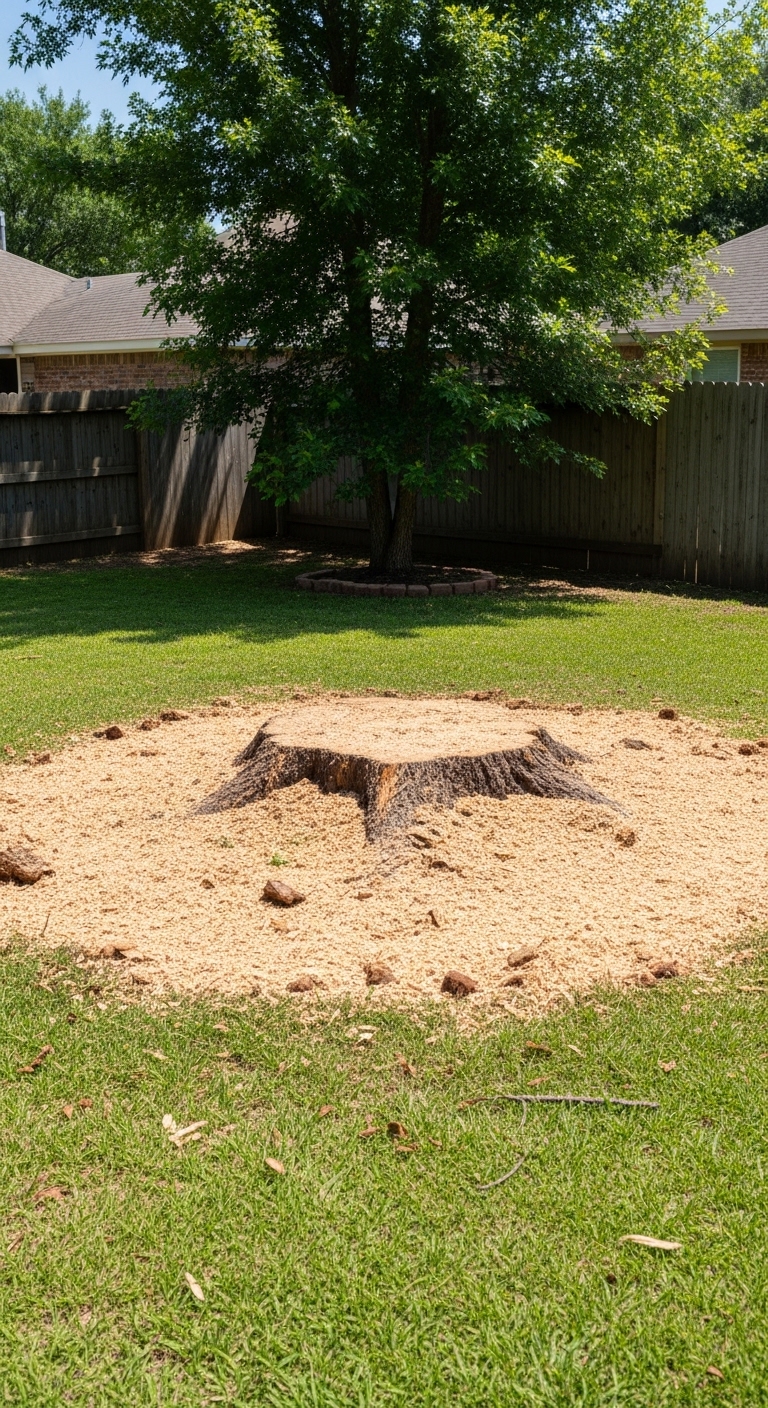 Stump grinding service